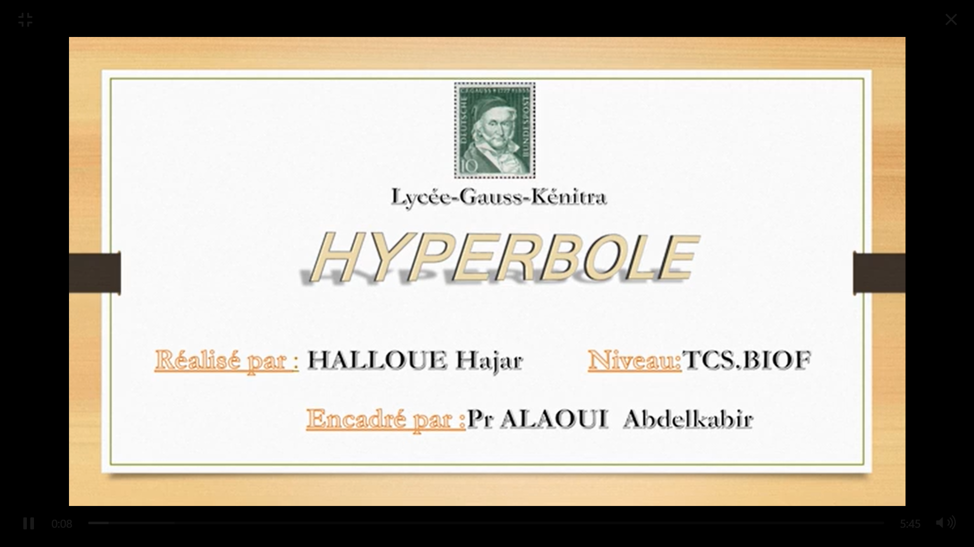 Hyperbole – TCS – Halloue Hajar