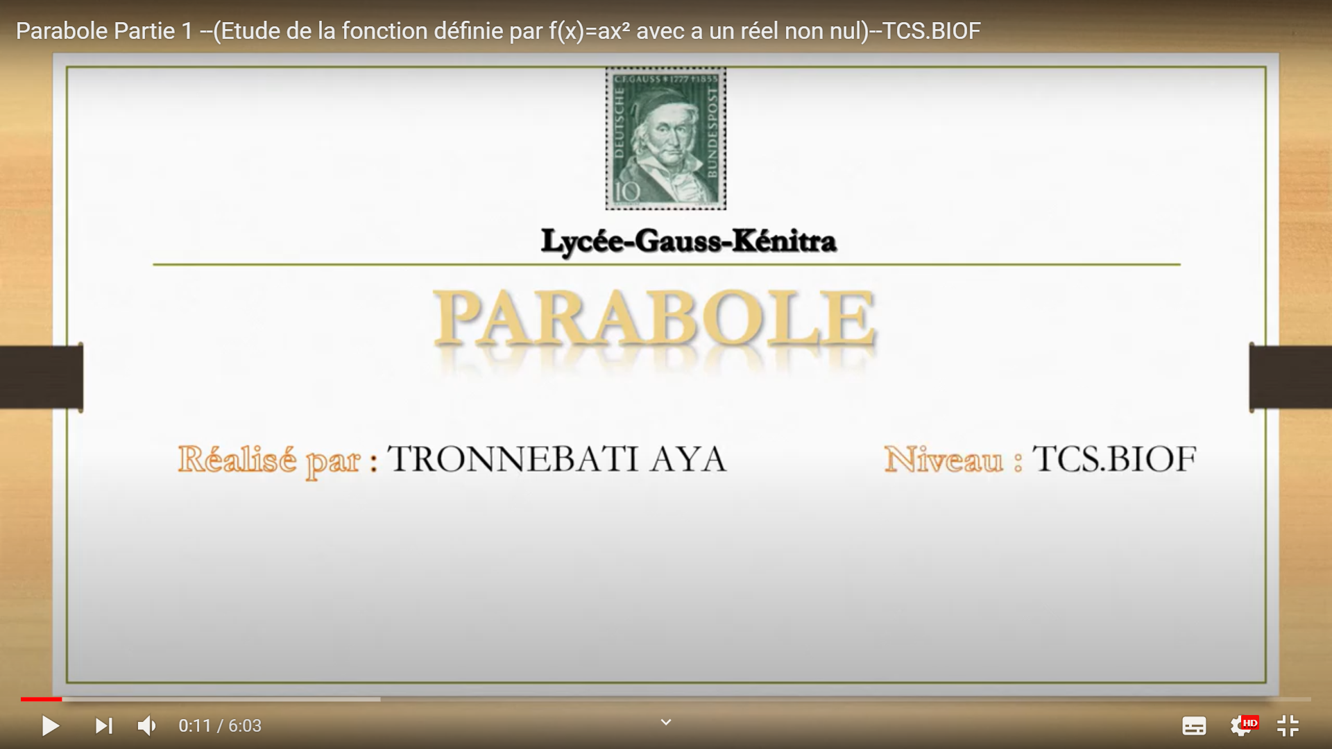 Parabole – Tronnebati Aya – TCS